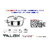 TALOX CACEROLA ACERO INOX 18-8 C-TAPA 16X  7 CM - 1,4 LT MOD.201