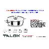 TALOX CACEROLA ACERO INOX 18-8 C-TAPA 26X  9 CM - 4,7 LT MOD.201