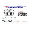 TALOX CACEROLA ACERO INOX 18-8 C-TAPA 32X12 CM - 9,6 LT MOD.201