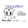 TALOX OLLA ACERO INOX 18-8 C-TAPA 16 X 11 CM - 2,2 LTS MOD. 201