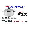 TALOX OLLA ACERO INOX 18-8 C-TAPA 18 X 12 CM - 3,0 LTS MOD. 201