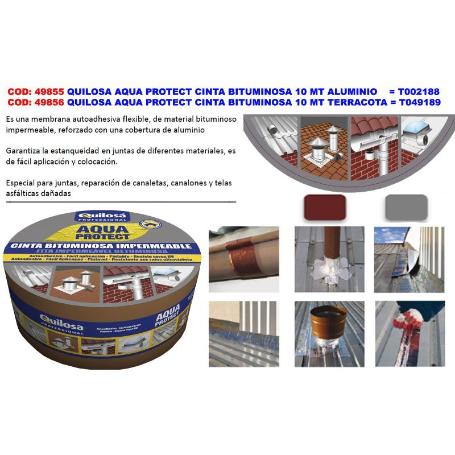 QUILOSA AQUA PROTECT CINTA BITUMINOSA 10CMX10MT ALUM 10003753