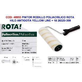 PINTOR RODILLO ROTA ANTIGOTA PARED-TECHO YELLOWLIN 18CM 26320309