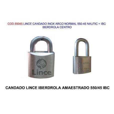 LINCE CANDADO INOX AN 550-45 NAUTIC   IBC   IBERDROLA CENTRO