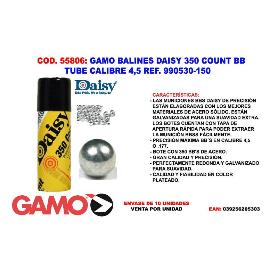 GAMO PLOMILLOS TUBE 350 DAISY BOLA  4,49 CARABINA-PISTOLA DAISY