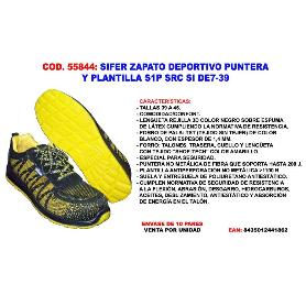 SIFER-SAFETY ZAPATILLA SEGURIDAD PUNT+PLANT S1P SRC SI DE7-39