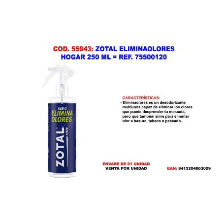 ZOTAL ELIMINAOLORES HOGAR 250 ML   75500120