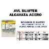 AVL BLISTER ALCAYATA ACERO 14X30 ZINCADA  1779 (CAJA 15 UNIDADES)