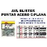 AVL BLISTER PUNTA ACERO 1,5X15 CABEZA PLANA ZINCADA  1564 (CAJA 15 UNIDADES)