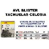 AVL BLISTER TACHUELAS CELOSIA NEGRA 16X19   0932 (CAJA 15 UNIDADES)