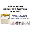 AVL BLISTER CORCHETE CORTINA PLASTICO 2097 (CAJA 15 UNIDADES)