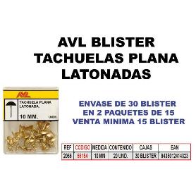 AVL BLISTER TACHUELAS LATONADAS 10 MM 2066 (CAJA 15 UNIDADES)