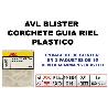 AVL BLISTER CORCHETE GUIA RIEL PLASTICO 4923 (CAJA 15 UNIDADES)