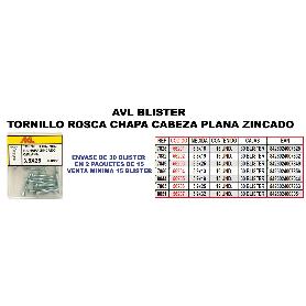 AVL FINSTOCK BLISTER TORNILLO ROSCA CHAPA 3,9X13 C-PLANA 7856 (CAJA 15 UNIDADES)