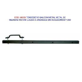 TENDEDERO BALCON METAL 3C 550 MM JUEGO SIN ACCESORIOS 1250