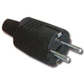 ELECTRICIDAD CLAVIJA BIPOLAR CON TT PVC NEGRA BLIST 12000-50310