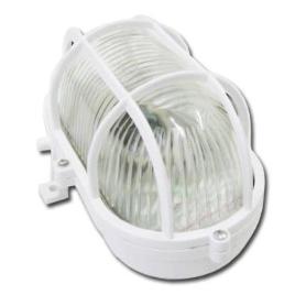 ELECTRICIDAD APLIQUE OVAL 60W E-27 BLANCO CAJA 14024