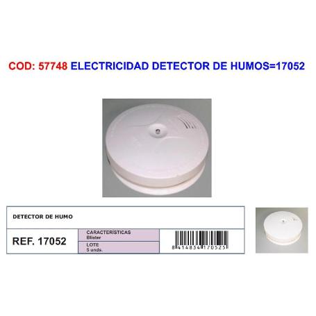 ELECTRICIDAD DETECTOR DE HUMOS 17052