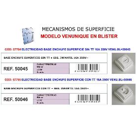 ELECTRICIDAD BASE ENCHUFE SUPERFICIE C-TT 16A 250V 50046-91846