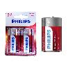 PHILIPS PILA ALCALINA POWERLIFE  LR20 D PHI-LR20 BLISTER 2 UNDS