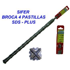 SIFER BROCA 4 PASTILLAS SDS-PLUS 12X160