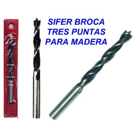 SIFER BROCA TRES PUNTAS PARA MADERA 20