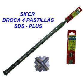 SIFER BROCA 4 PASTILLAS SDS-PLUS 20X200