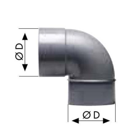 PVC CODO M - H DE32 Ø  90 °   CMH-103 200508