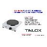 TALOX COCINA HORNILLO ELECTRICO 1 PLACA 1.500 W TM-HS02