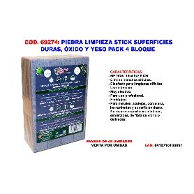 PIEDRA LIMPIEZA STICK SUPERFICIES DURAS OXIDO,YESO PACK 4 BLOQUE