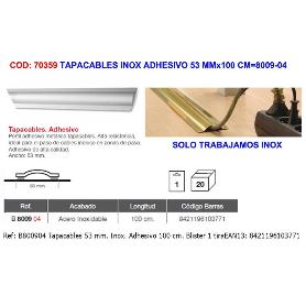 BRINOX TAPACABLES INOX ADHESIVO 53 MMX100 CM 8009-04