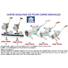 GARHE MAQUINA PICAR CARNE MANUAL Nº   8   00008