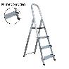 ESCALERA ALUMINIO REFOR SIFER SEGUR+ PELDAÑO 12CM 3 PELDA 06720