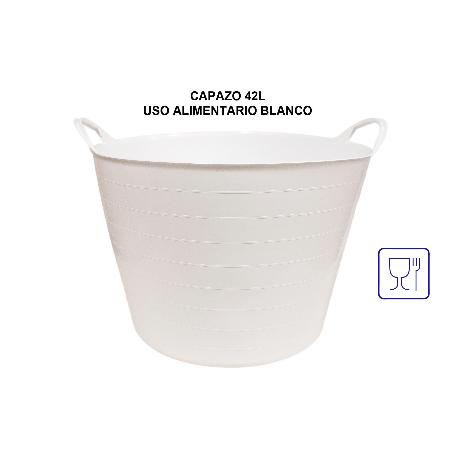 CAPAZO AGRICOLA USO ALIMENTARIO PLASTIC 42 LT BLANCO52X45X37CM