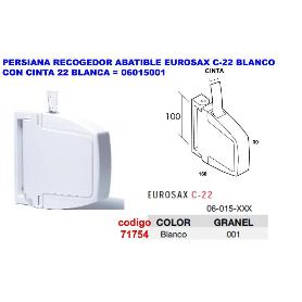 PERSIANA RECO.ABATIBLE EUROSAX C-22 BLANCO+CINTA 22 BLA 06015001