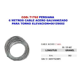 PERSIANA 6 METROS CABLE ACERO GALV.PARA TORNO ELEVACION 06129002