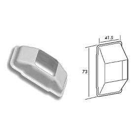 PERSIANA CARCASA PASACINTAS ALUMINIO BLANCA C-22 MM 06060002