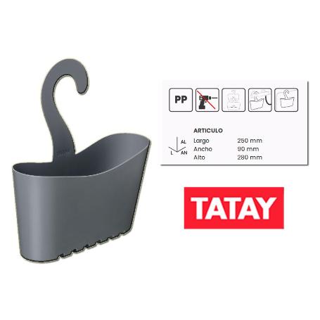 TATAY CESTILLO STANDARD MULTI-GRIS 25X9X28 CM 6608716