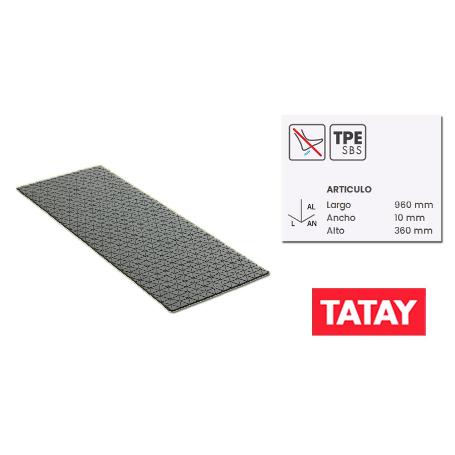 TATAY ALFOMBRA BAÑO 96 X 36 DIAMOND SBS-GRIS 5513306