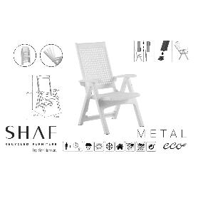 SHAF SILLON 4 POSICIONE BLANCO PLEGABL +RESISTENCIA+CONFOR 55350