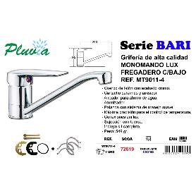 PLUVIA BARI GRIFO MONOMANDO LUX FREGADERO C- BAJO-RECTO MT9011-4