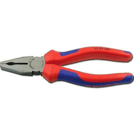 KNIPEX ALICATE UNIVERSAL 0302-160 MM  MANGO PLASTICO BICOLOR