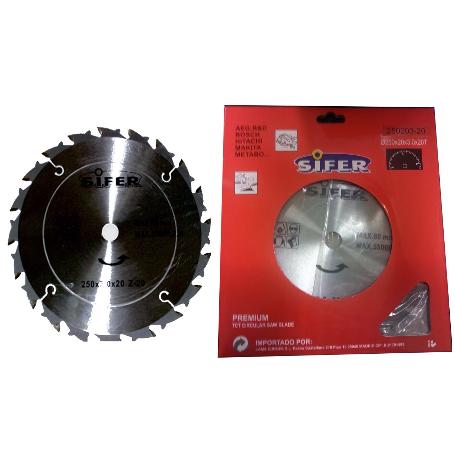 SIFER DISCO DESBROZADORA 250X20,0X3.0 Z20   250203-20