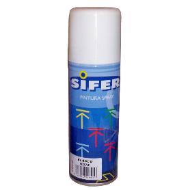 SIFER PINTURA SPRAY ESMALTE SINTETICO  200ML BLANCO MATE