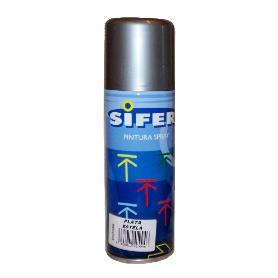 SIFER PINTURA SPRAY ESMALTE ACRILI.BRILLANTE 200ML PLATA ESTELA