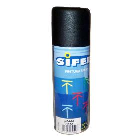 SIFER PINTURA SPRAY ESMALTE ACRILICO  200ML NEGRO MATE