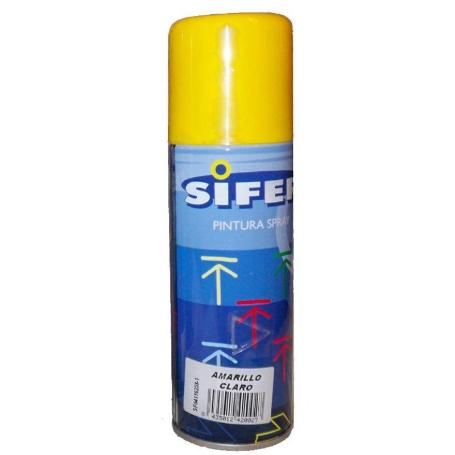 SIFER PINTURA SPRAY ESMALTE ACRILI.BRILLANTE 200ML AMARILLOCLARO