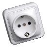 SIMON ALFA SUPERF.BLANCO BASE ENCHUFE 10-16A 250V+TT MS137803