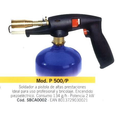 BUTSIR SOPLETE SOLDADOR PISTOLA P-500 CON PIEZO CAMPING SBCA0002