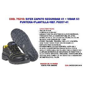 SIFER-SAFETY ZAPATO SEGURIDAD 41   VIDAR S3  PUNT+PLANT PU207-41